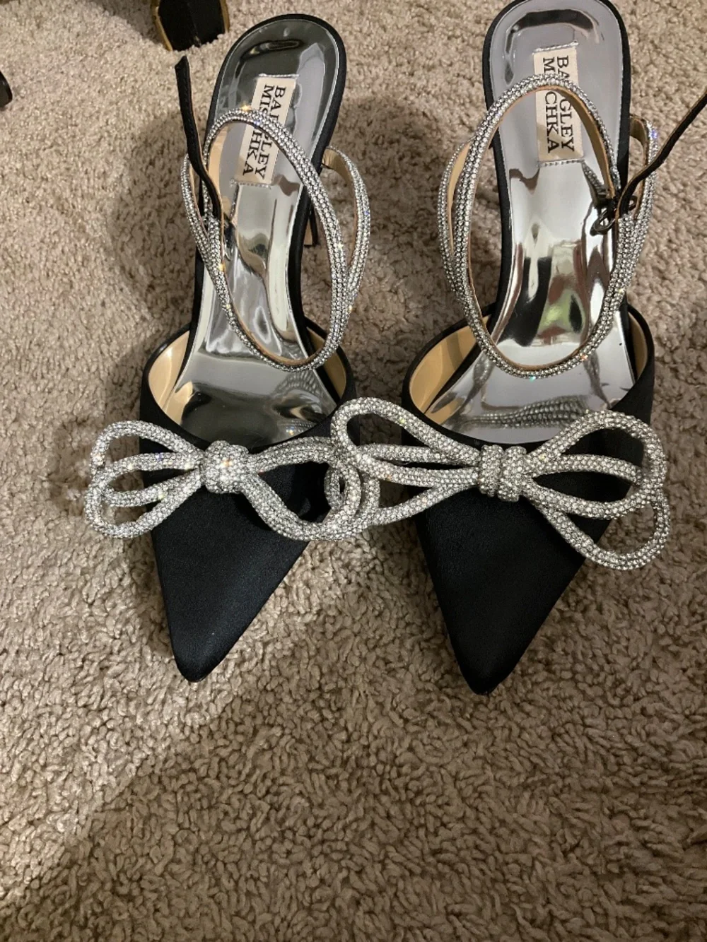 Badgley Mischka Jasmine Pointed Toe Pumps.
